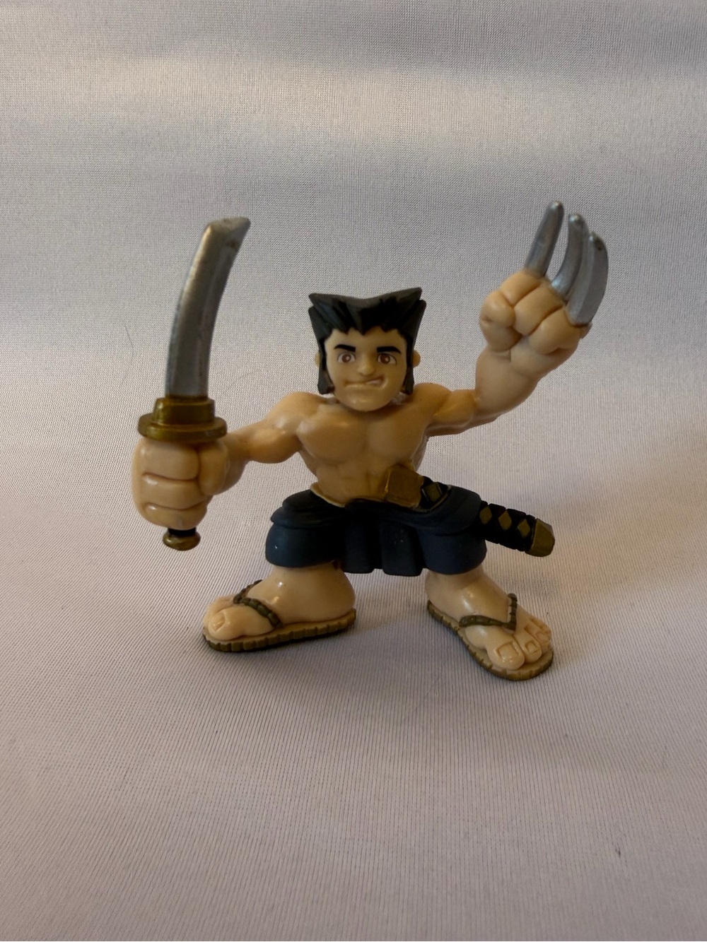 MARVEL SUPER HERO SQUAD WOLVERINE X-MEN SAMURAI DOJO 2 inch
